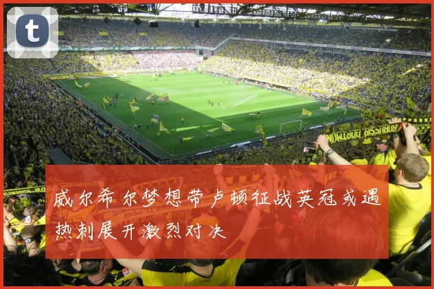 威尔希尔梦想带卢顿征战英冠或遇热刺展开激烈对决